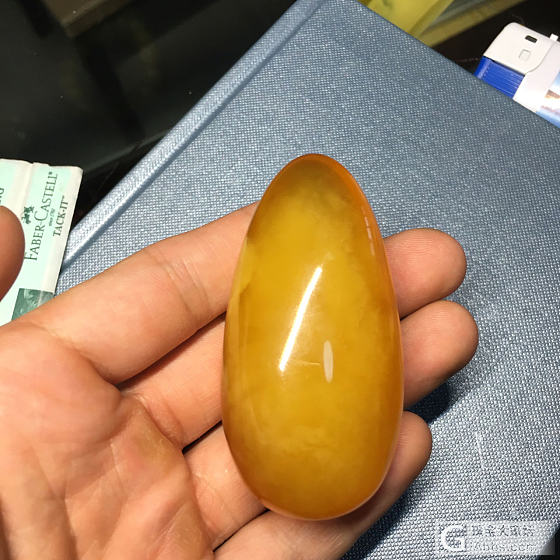 忍不住得瑟一下 晒鸡油红蜜蜡炮弹一枚_琥珀蜜蜡