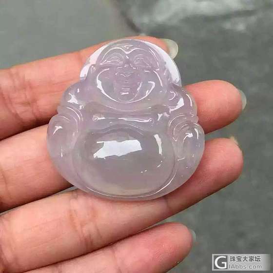 淡紫高冰笑佛41*43*13求指导价_翡翠