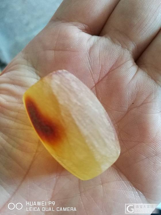 纯手工纯天然，可以做顶珠，百搭款，想要的亲找我私聊啊_琥珀蜜蜡