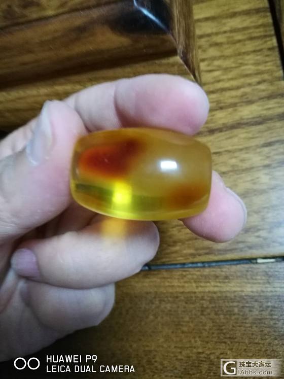 纯手工纯天然，可以做顶珠，百搭款，想要的亲找我私聊啊_琥珀蜜蜡
