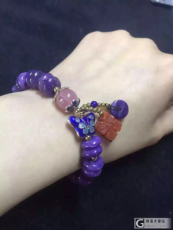 紫龙晶盘珠手链_珠串紫龙晶