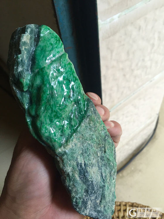 铁龙生满色_原石翡翠