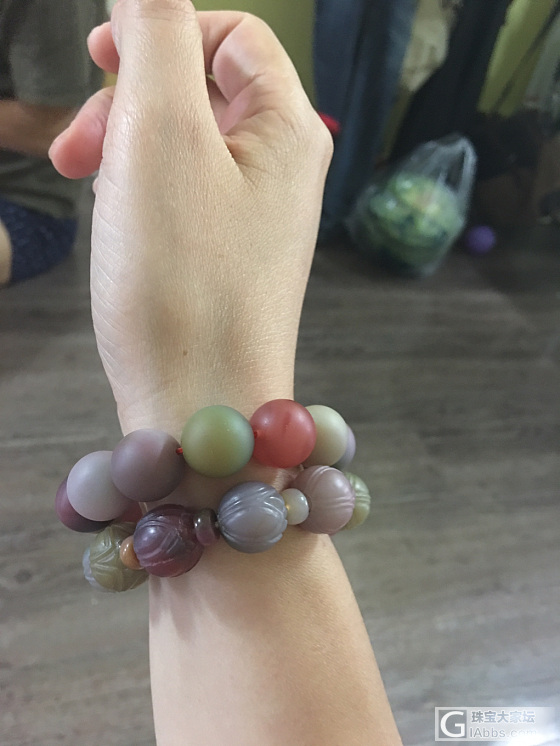 最近又入了一条磨砂盐源，打算收手了_珠串玛瑙