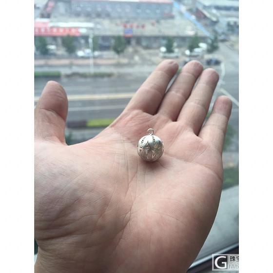 纯手工花丝球…_银