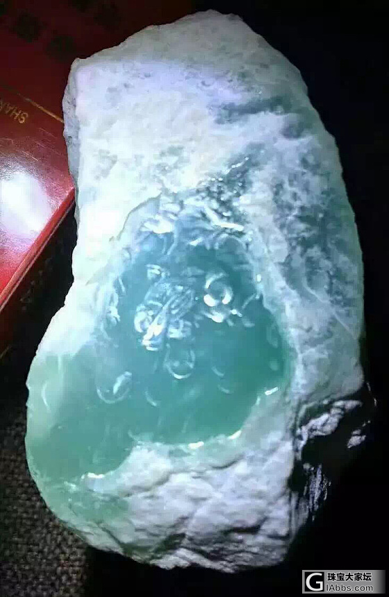 精品玻璃种_原石翡翠
