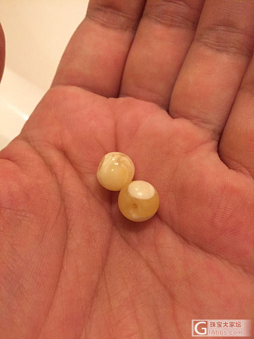 把坏的磨了两苹果，还不错！_打磨蜜蜡