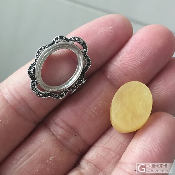 很久没来，老号忘记，又一次从头开始，希望本帖成为DlY戒指的模板_打磨琥珀蜜蜡