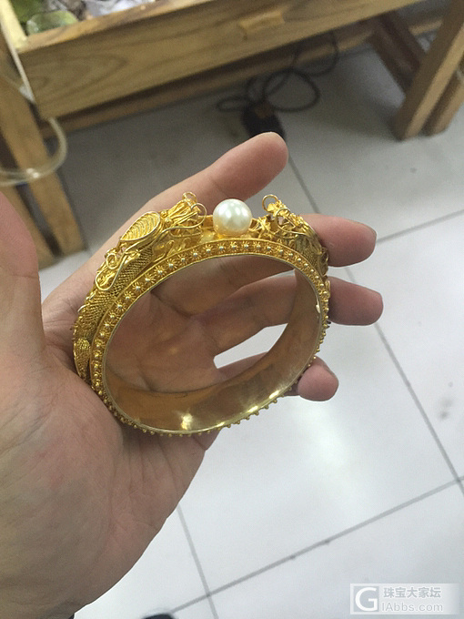 纯手工掐丝龙镯_手镯银