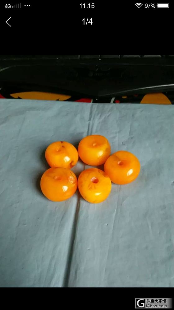 请问这个是蜜蜡吗？_平安扣蜜蜡