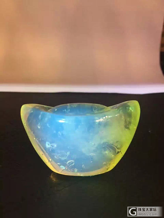 这才做“金元宝”，译名：水胆风景珀金元宝，颜色非常金子❗️顶级水胆金珀飘蜜丝，纯天..._金珀