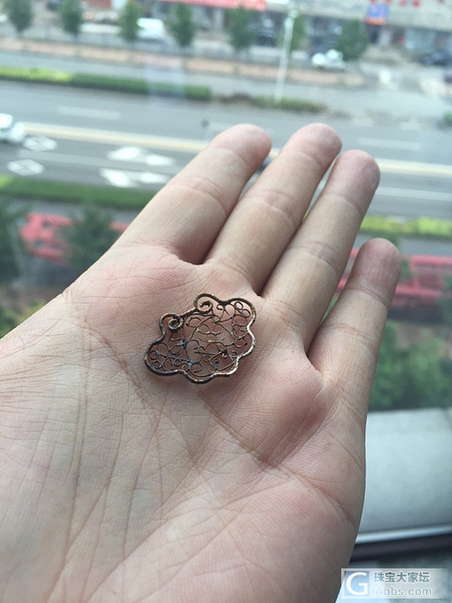 千足银掐丝如意锁_银