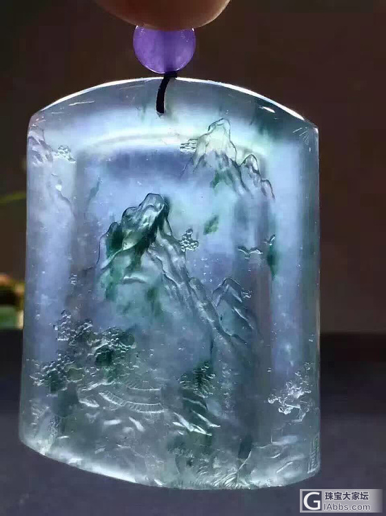 高品质翡翠牌子挂件_翡翠