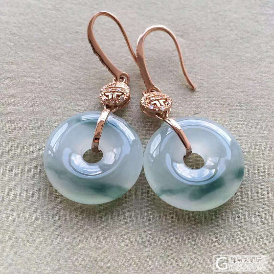 耳环欣赏_翡翠