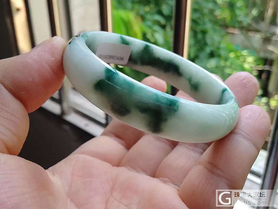 翡翠漂花镯子_翡翠