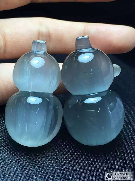 蓝兔毛情侣吊坠_兔毛晶
