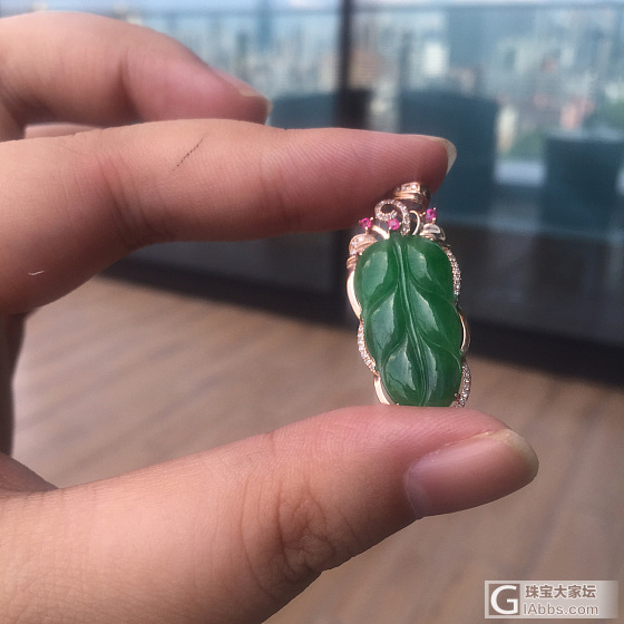 新入手的叶子肥家了_翡翠