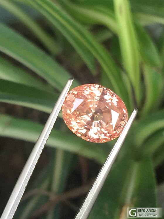 【皇家彩宝】6.05ct 帕帕拉恰_蓝宝石刻面宝石
