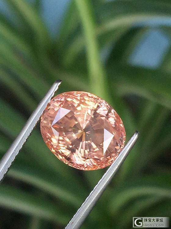 【皇家彩宝】6.05ct 帕帕拉恰_蓝宝石刻面宝石