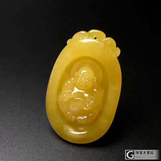 发点精品蜜蜡雕刻件给大伙欣赏一下_牌子蜜蜡