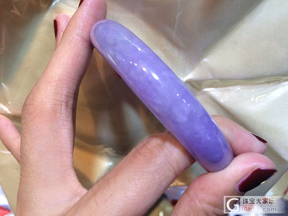 浓紫满紫特别紫的翡翠紫罗兰手镯_翡翠手镯