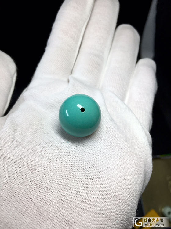 原矿精品大圆珠  零铁线 零瑕疵_松石