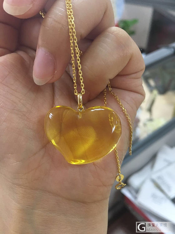 避开杂，做了个歪心_打磨蜜蜡