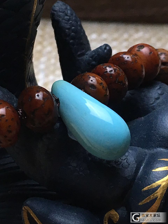 昨儿那串不满意 今天又来抢心头爱 手工还是免费送。。。555_串珠琥珀蜜蜡