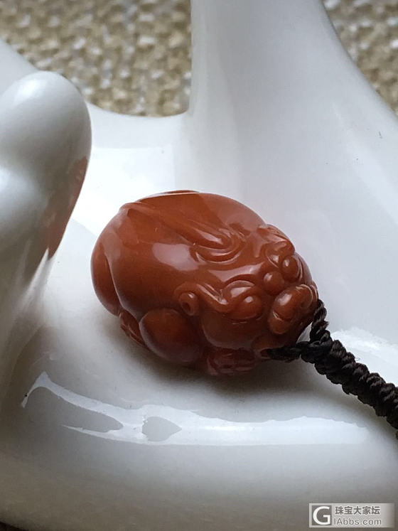 昨儿那串不满意 今天又来抢心头爱 手工还是免费送。。。555_串珠琥珀蜜蜡