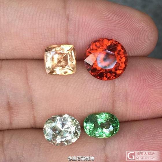各色钙铝榴石_刻面宝石石榴石