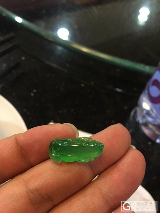 【无敌貔貅】极品色、极品种…无敌满色全荧光貔貅！23.5*10.5*7.5mm_翡翠
