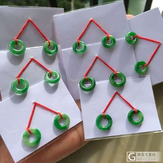 绿绿玉环、冰种神兽戒面_翡翠
