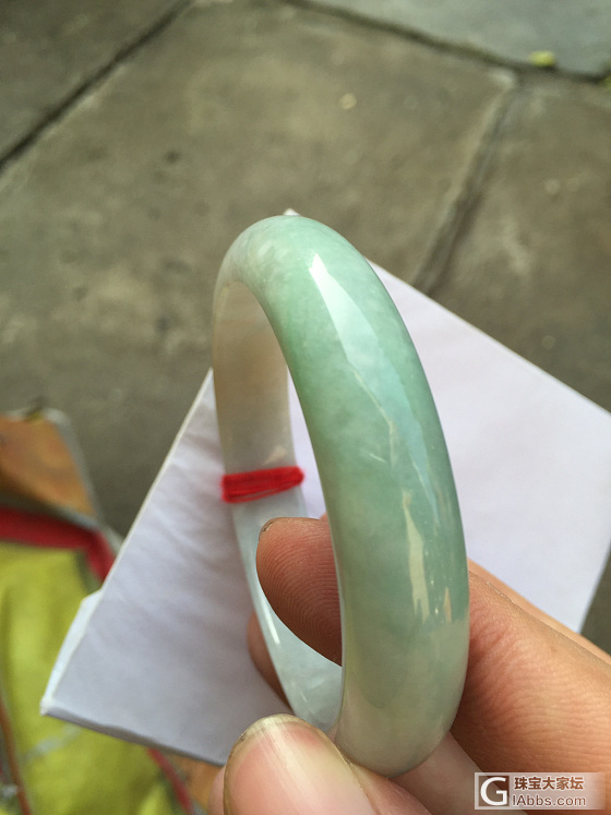57圈口三彩手镯_手镯翡翠