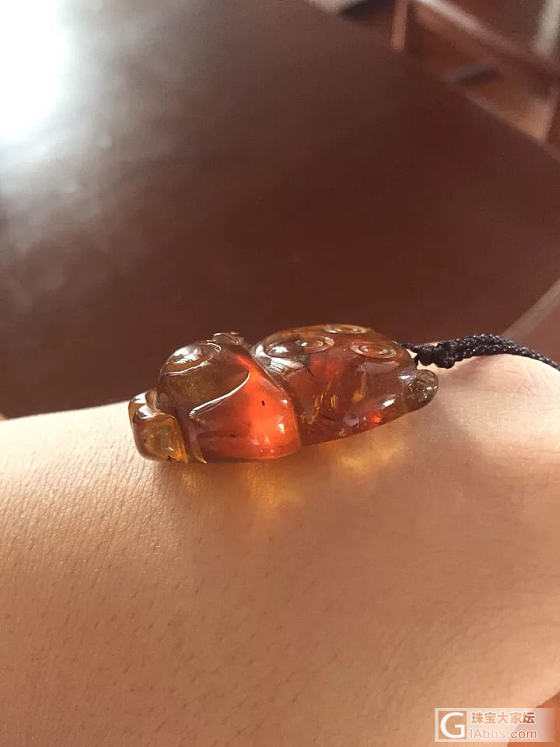 缅甸琥珀小猪吊坠_挂饰琥珀蜜蜡琥珀