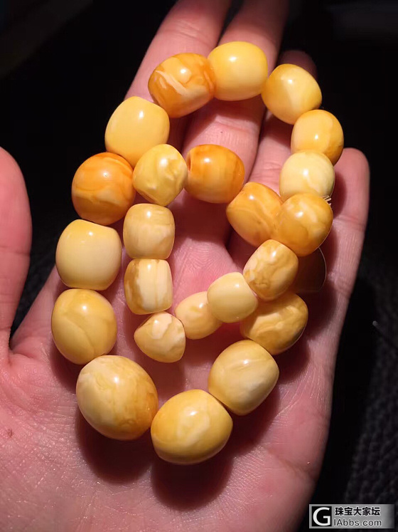 美物无需雕刻_蜜蜡琥珀蜜蜡珠串