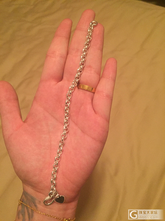 终于收到了传说中的周珍珠……_手链银