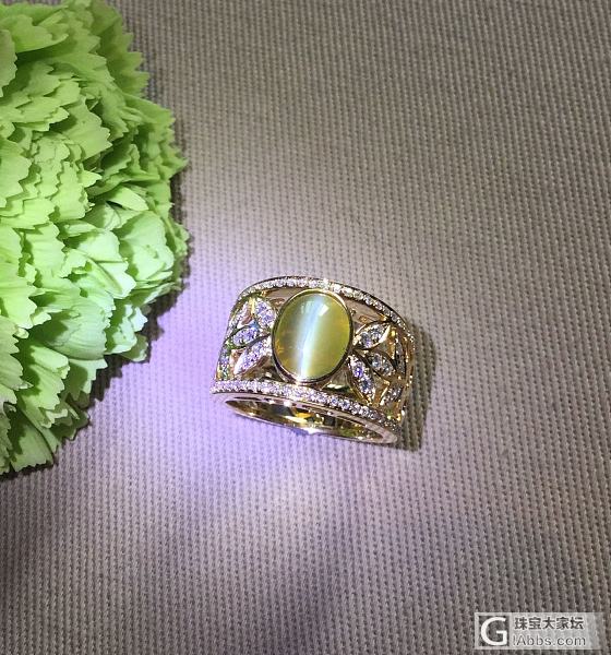 ##中颐旗舰荣誉出品天然金绿猫眼戒指##  3.81ct  EGL证书_戒指猫眼中颐彩色宝石