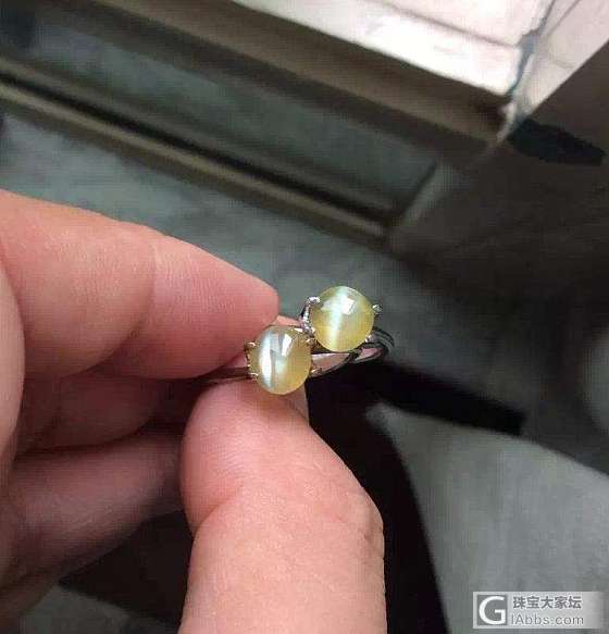 ##中颐天然金绿猫眼##  4.81ct 一对_猫眼中颐彩色宝石