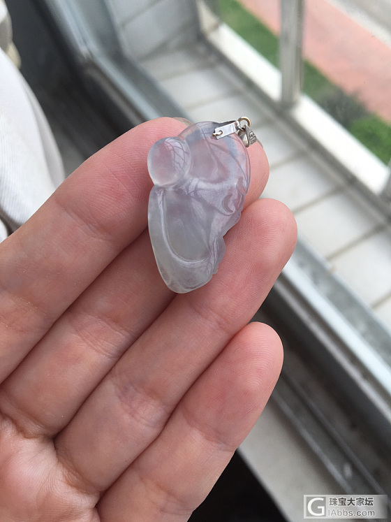 种老起荧光布袋欢喜佛_翡翠