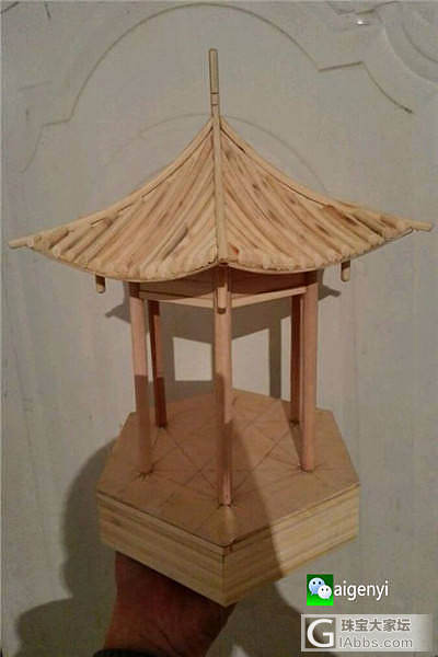用5000根一次性筷子，建的宏伟古建筑_木工竹