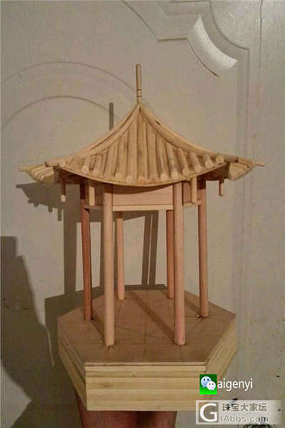用5000根一次性筷子，建的宏伟古建筑_木工竹