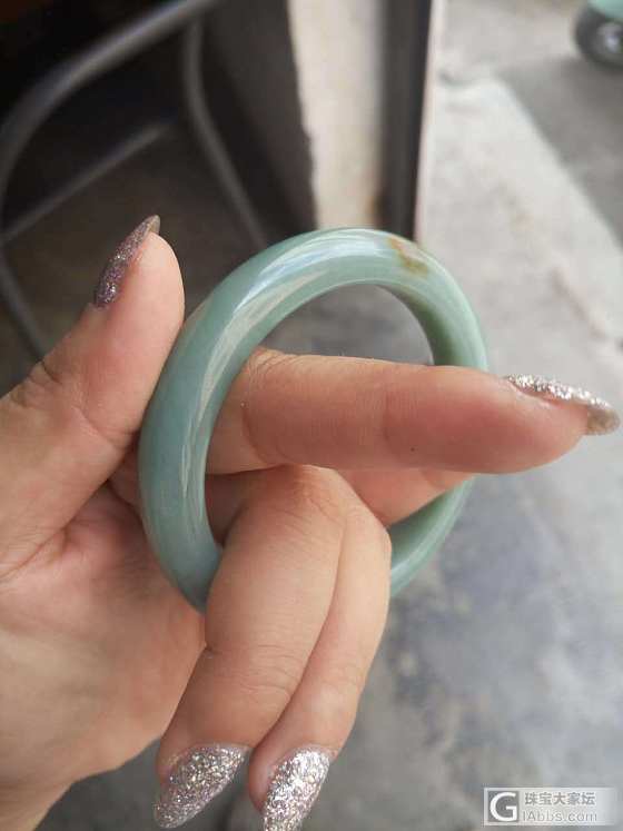 全新小翡翠镯子出售，灵秀小巧可爱。_手镯翡翠