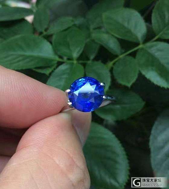 ##中颐天然矢车菊蓝宝石##  5.00ct_戒指蓝宝石中颐彩色宝石