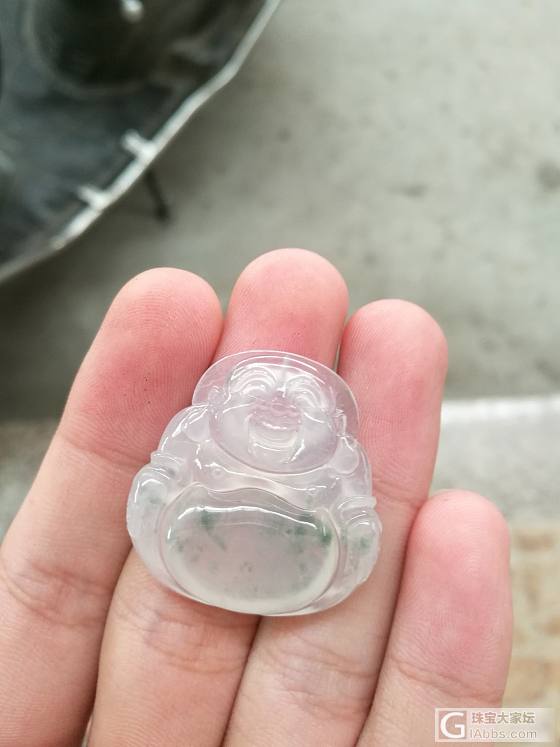 前几天清爽的种水飘彩料出水了_翡翠