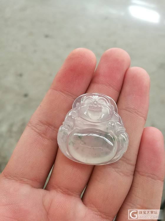 前几天清爽的种水飘彩料出水了_翡翠