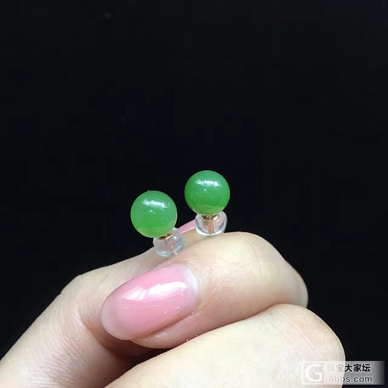 简简单单的_耳钉翡翠