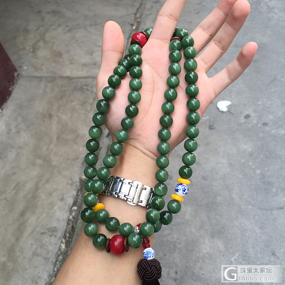 碧玉精品_珠串碧玉