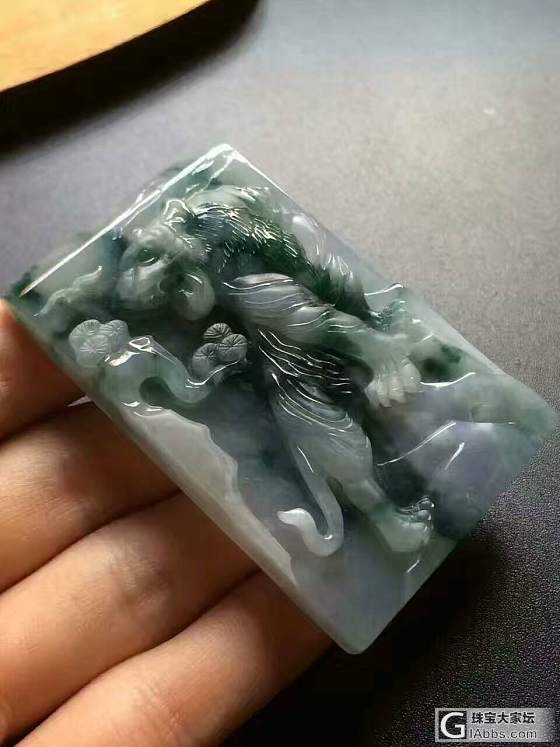 看惯了龙牌，来个虎牌_挂件翡翠
