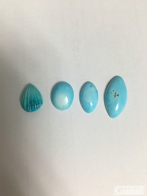 (新增松石蛋面；方形自然光图）)出松石小件！蛋面+方形戒面，价格感人！_松石