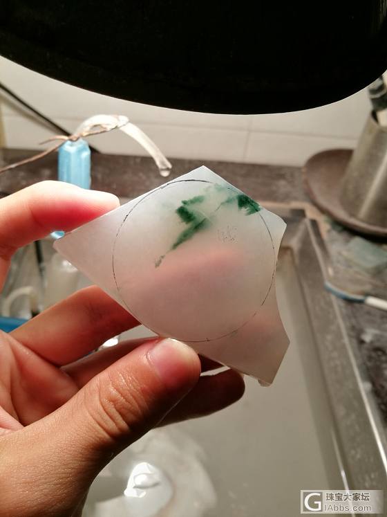 大件完整种水飘彩料_翡翠明料