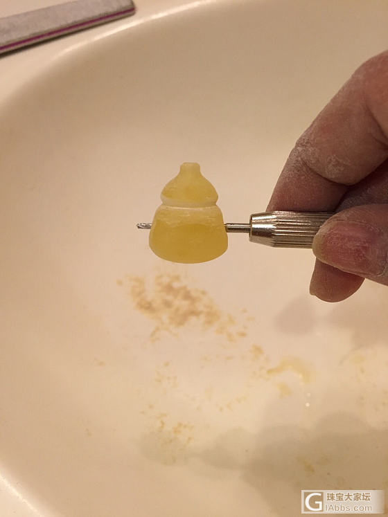 首次尝试！没台磨的人心里苦……但就是不说！咱靠眼睛！咱靠手！_打磨蜜蜡